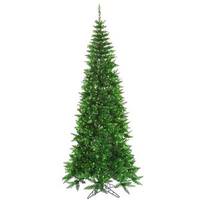 Vickerman 10' x 50" Green Tinsel Slim 900 Green Lights